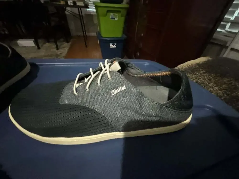OluKai Nohea Moku Men's Boat Shoes - Dark Shadow